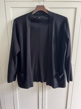 Le 31 by Simons Men's XL Black Open Front Cardigan Sweater